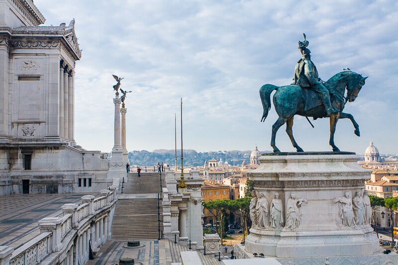Il monumento equestre di Vittorio Emanuele II